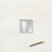 Rosa Rose Gold Name Post-it®-Notizen Post-it Klebezettel (Auf Schreibtisch)