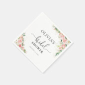 Rosa Rose Gold Napkins Serviette (Ecke)