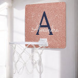 Rosa Rose Gold Navy Blue Glitzer Sparkgram Monogra Mini Basketball Netz<br><div class="desc">Blush Pink - Rose Gold und Navy Blue Imitate Glitzer und Sparkle Elegant Girl's Mini Basketball Hoop. Dieser Girly Basketball Hoop kann so angepasst werden,  dass er Ihren Anfangs- und Vornamen enthält. Bitte kontaktieren Sie den Designer,  um passende Artikel zu erhalten.</div>