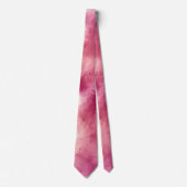 Rosa Rose Gold Ombre Wasserfarbe Krawatte (Vorderseite)