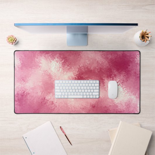 Rosa Rose Gold Ombre Wasserfarbe Schreibtischunterlage (Büro 1)