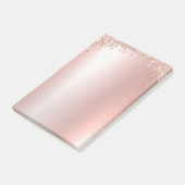 Rosa Rose Gold Post-it®-Notizen Post-it Klebezettel (angewinkelt)