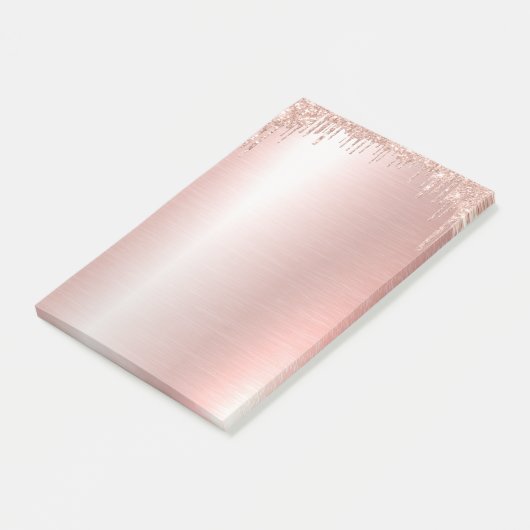 Rosa Rose Gold Post-it®-Notizen Post-it Klebezettel (angewinkelt)