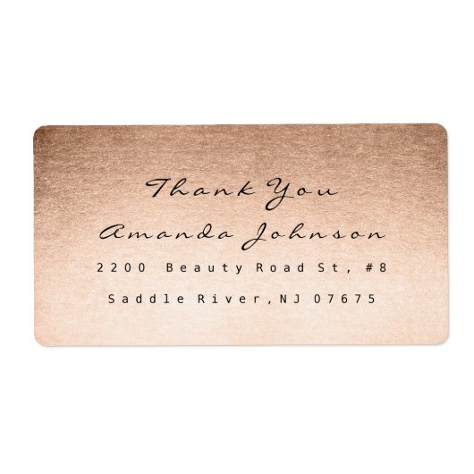 Rosa Rose Gold Pulver Blush Makeup Vielen Dank (Vorne)