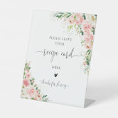 Rosa Rose Gold Rezept Karte Schild (Vorderseite)