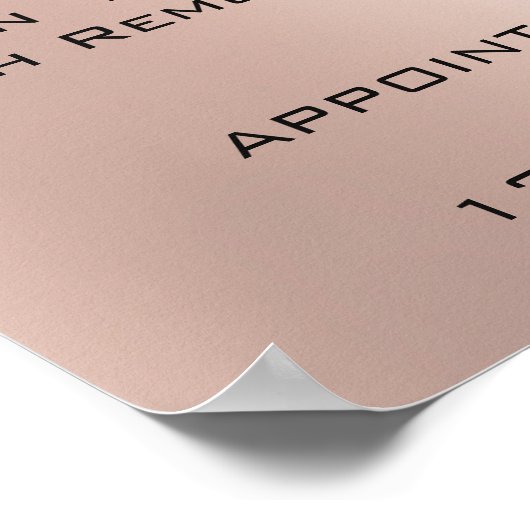 Rosa Rose Gold Schminke Augen Lashes Preise Poster (Ecke)