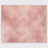 Rosa Rose Gold Schwarz Minimal Glam Pastel Shiny Geschenkpapier (Flach)