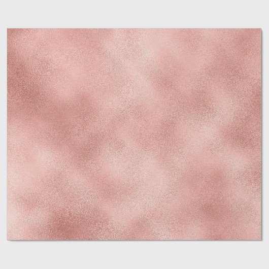 Rosa Rose Gold Schwarz Minimal Glam Pastel Shiny Geschenkpapier (Flach)