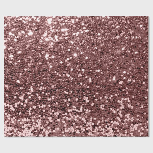 Rosa Rose Gold Sequin Glitzer Shiny Effect Bean Geschenkpapier (Flach)