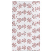 Rosa Rose Gold Snowflake Winter Sweet 16 Kleine Geschenktüte (Vorderseite)