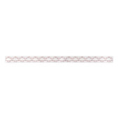 Rosa Rose Gold Snowflake Winter Sweet 16 Satinband (Vorderseite)
