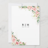 Rosa Rose Gold speichern das Datum der Karten (Rückseite)