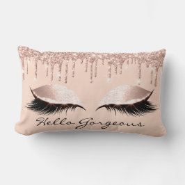 Rosa Rose Gold Tropfen Makeup Lashes Lendenkissen