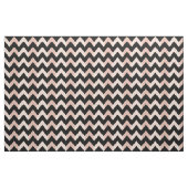 Rosa Rose Gold und Zickzack schwarze Stoffe (Yard (91,4 cm))