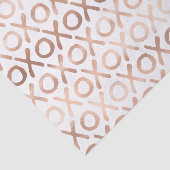 Rosa Rose Gold XOXO Seidenpapier (Ausschnitt)