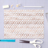 Rosa Rose Gold XOXO Seidenpapier (Handwerk)