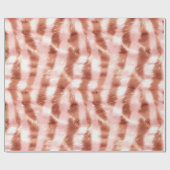 Rosa Rose Gold Zebra Print Geschenkpapier (Flach)