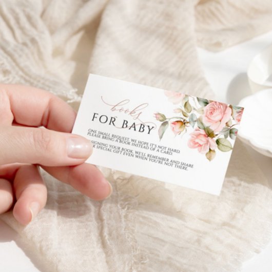 Rosa Rose & Grünbuch für Babyverpackungskarte Begleitkarte