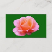 Rosa Rose - Grünes Gras Visitenkarte (Rückseite)