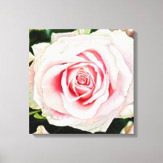 Rosa Rose Handgezeichnet Stift Kunstdrucken Leinwanddruck