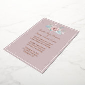 Rosa Rose Hochzeitsfoil Einladung blush (Gedreht)