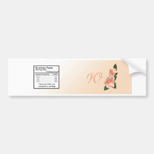 Rosa Rose Hochzeitswasserflasche Autoaufkleber