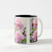Rosa Rose & Hummingbird Tasse-Delikatesse Nature C Zweifarbige Tasse (VorderseiteRechts)