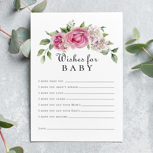 Rosa Rose Hydrangea Blumengestelle Wünsche für Bab Einladung