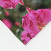 Rosa Rose im Abstrakten Muster Fleecedecke (Ecke)