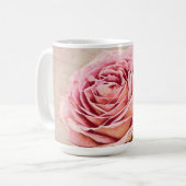 Rosa Rose im antiken Stil Art Cup Tasse (Vorderseite Links)