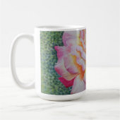 Rosa Rose im Frühling Kaffeetasse (Links)