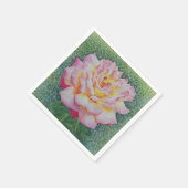 Rosa Rose im Frühling Serviette (Ecke)