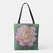 Rosa Rose im Frühling Tasche (Rückseite)