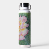 Rosa Rose im Frühling Trinkflasche (Rückseite)