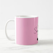 Rosa Rose in Glas Kaffeetasse (Links)