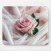 Rosa Rose in Tulle Mousepad (Vorne)