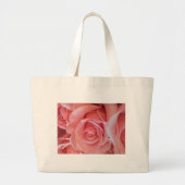 Rosa Rose Jumbo Stoffbeutel (Vorne)