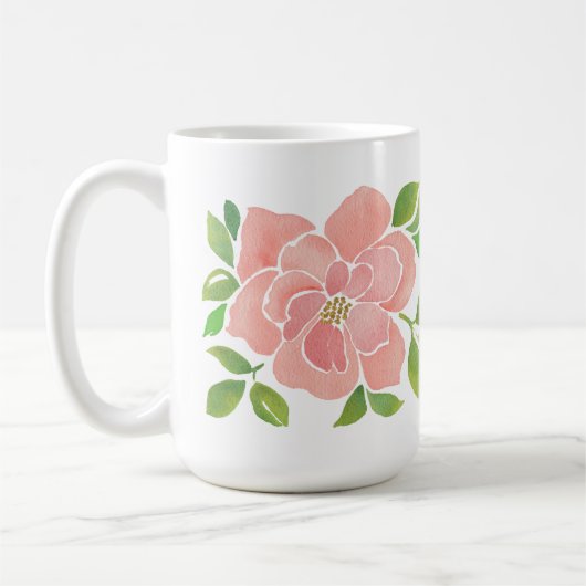 Rosa Rose Kaffeetasse (Links)