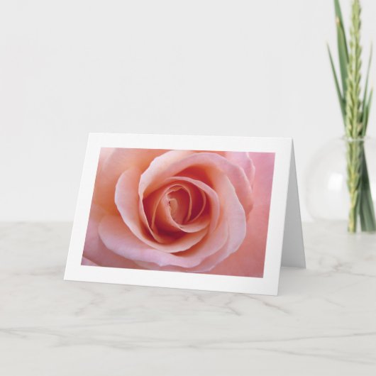 Rosa Rose Karte (Vorderseite)