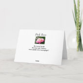 Rosa Rose Karte (Rückseite)
