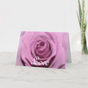 Rosa Rose Karte