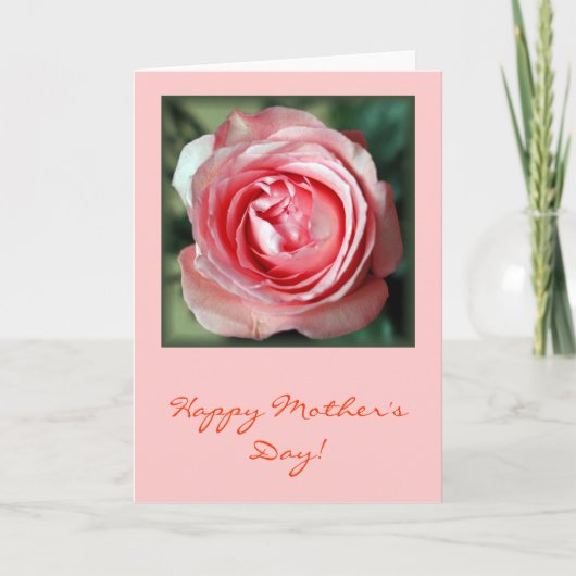 "Rosa Rose" Karte (Vorderseite)