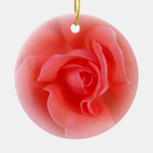 Rosa Rose Keramik Ornament