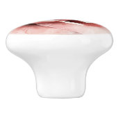 Rosa Rose Keramikknauf (Seitenansicht)