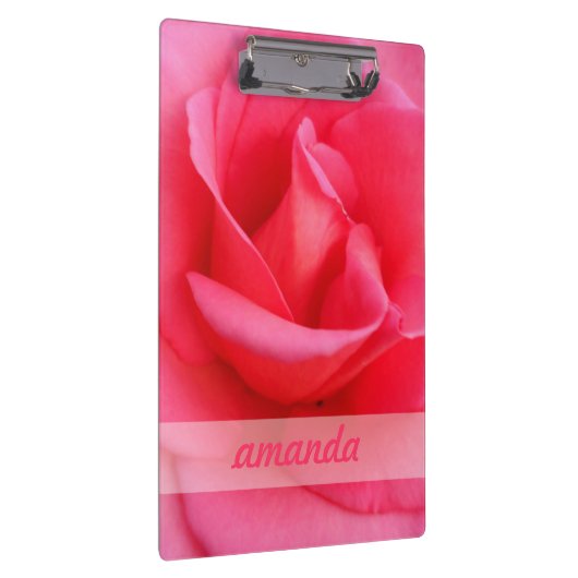 Rosa Rose Klemmbrett (Rechts)