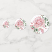 Rosa Rose Konfetti (Vorderseiten)