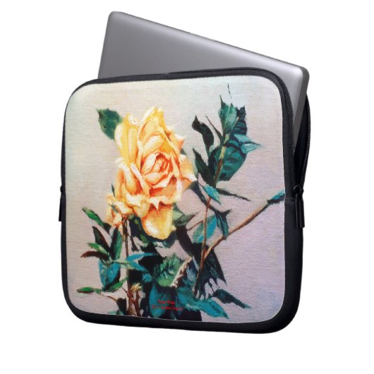 Rosa/Rose Laptopschutzhülle (Vorderseite Links)