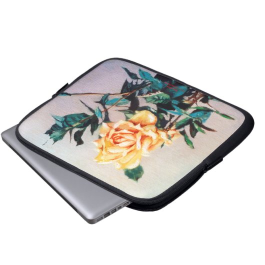 Rosa/Rose Laptopschutzhülle (Vorne Knopf)