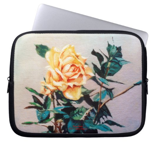 Rosa/Rose Laptopschutzhülle (Vorderseite)