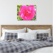 Rosa Rose Leinwanddruck (Insitu (Schlafzimmer))
